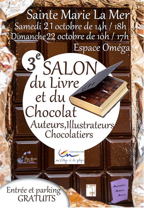 Salon du livre et du chocolat à Sainte Marie de la Mer
