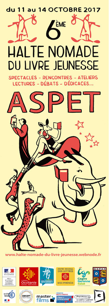6ème Halte Nomade du livre jeunesse – 11->14 octobre