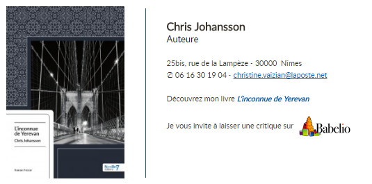 Signature email : Un outil pour promouvoir vos livres