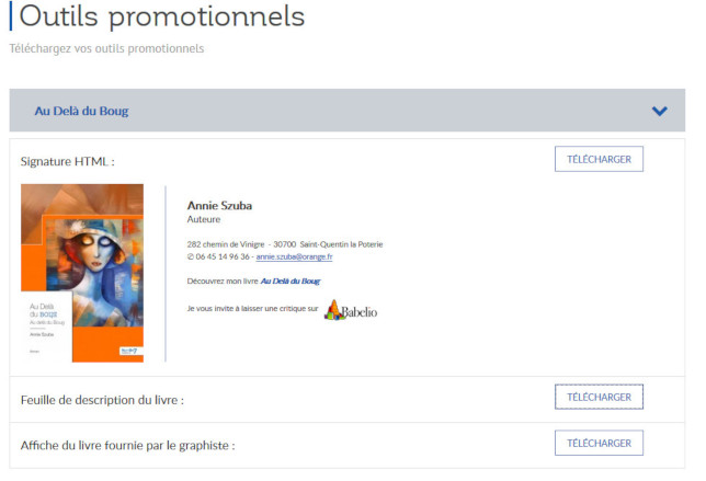 De la promotion de vos livres